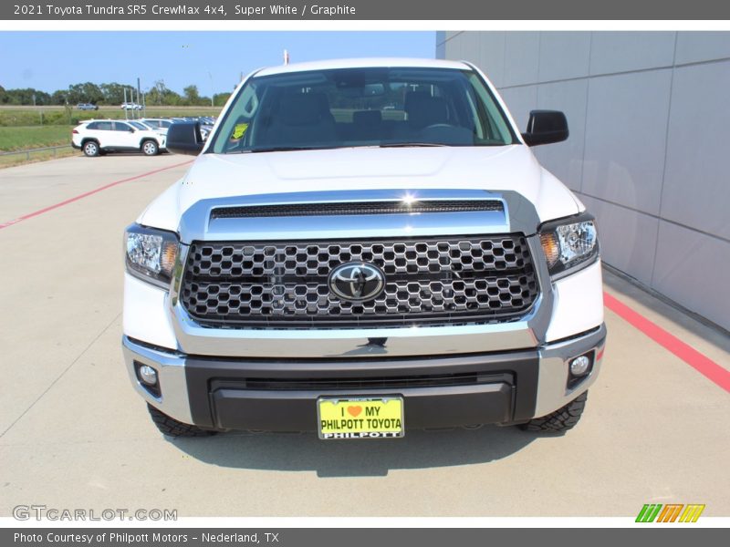 Super White / Graphite 2021 Toyota Tundra SR5 CrewMax 4x4
