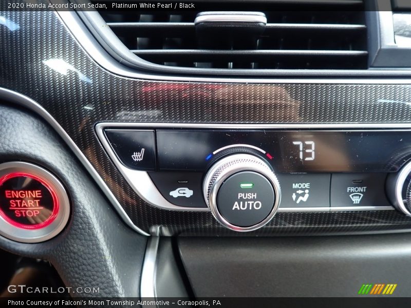 Controls of 2020 Accord Sport Sedan