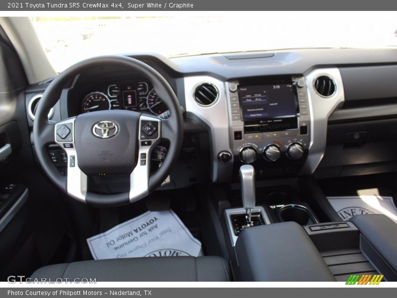 Super White / Graphite 2021 Toyota Tundra SR5 CrewMax 4x4