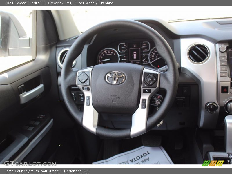 Super White / Graphite 2021 Toyota Tundra SR5 CrewMax 4x4