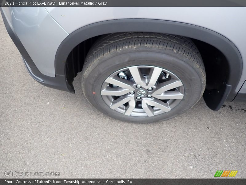 Lunar Silver Metallic / Gray 2021 Honda Pilot EX-L AWD