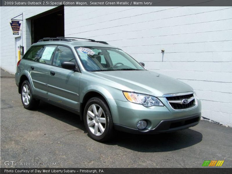 Seacrest Green Metallic / Warm Ivory 2009 Subaru Outback 2.5i Special Edition Wagon