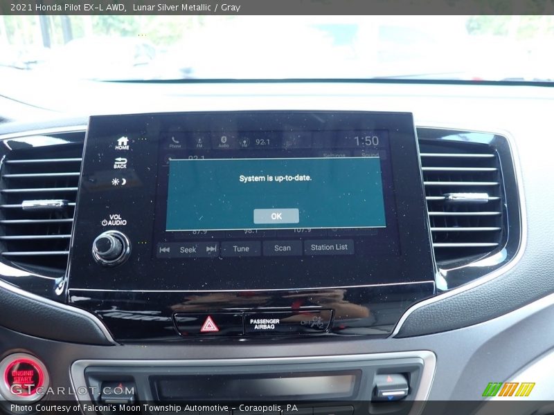 Lunar Silver Metallic / Gray 2021 Honda Pilot EX-L AWD