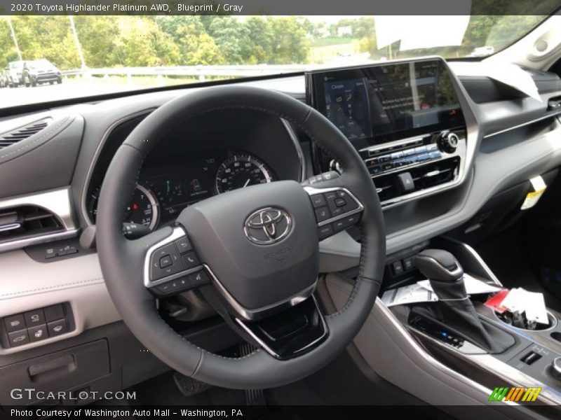 Blueprint / Gray 2020 Toyota Highlander Platinum AWD