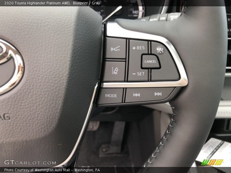 Blueprint / Gray 2020 Toyota Highlander Platinum AWD