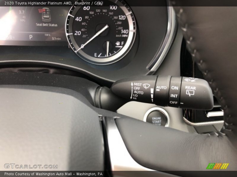 Blueprint / Gray 2020 Toyota Highlander Platinum AWD