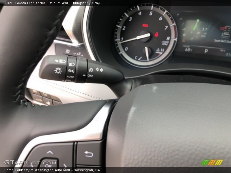 Blueprint / Gray 2020 Toyota Highlander Platinum AWD