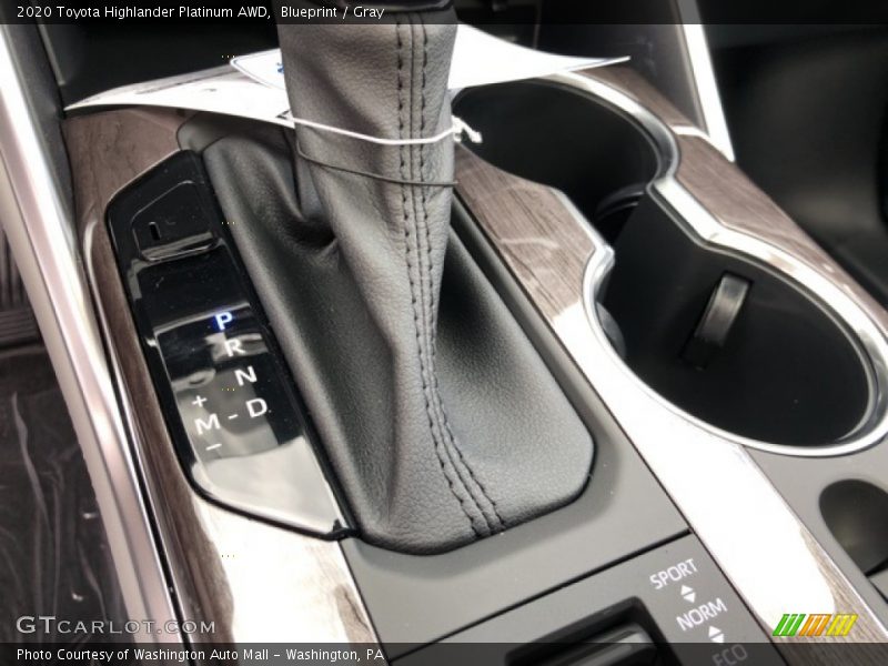 Blueprint / Gray 2020 Toyota Highlander Platinum AWD