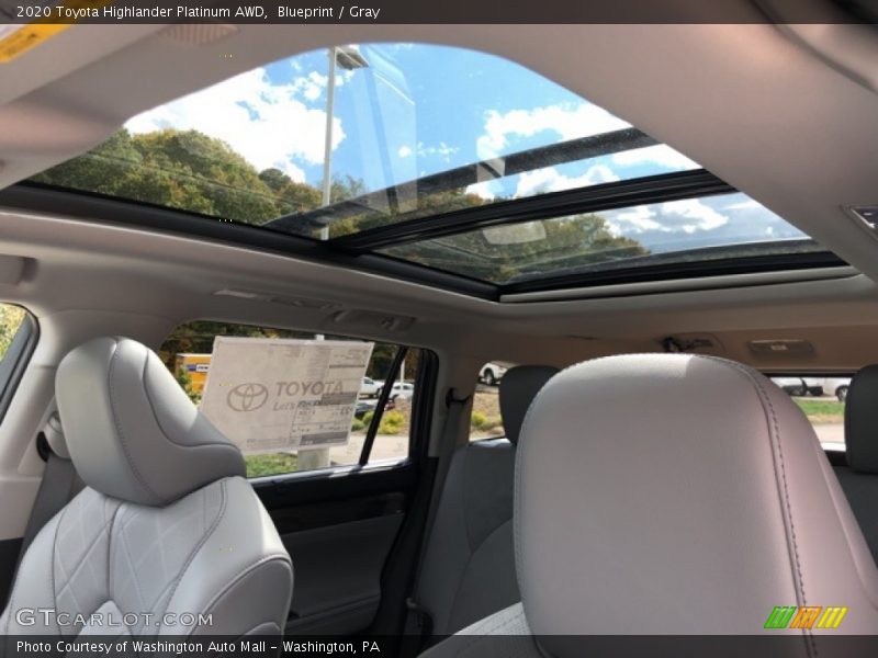 Blueprint / Gray 2020 Toyota Highlander Platinum AWD