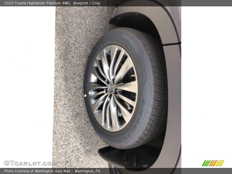 Blueprint / Gray 2020 Toyota Highlander Platinum AWD