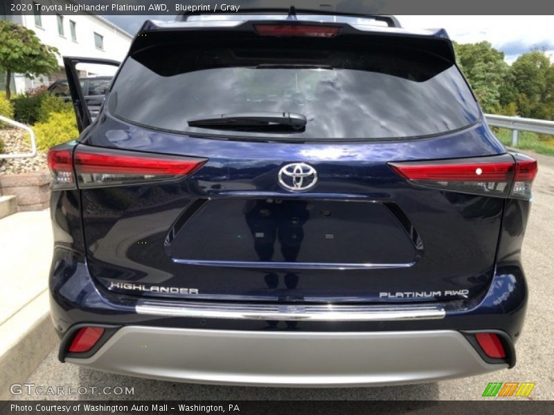 Blueprint / Gray 2020 Toyota Highlander Platinum AWD