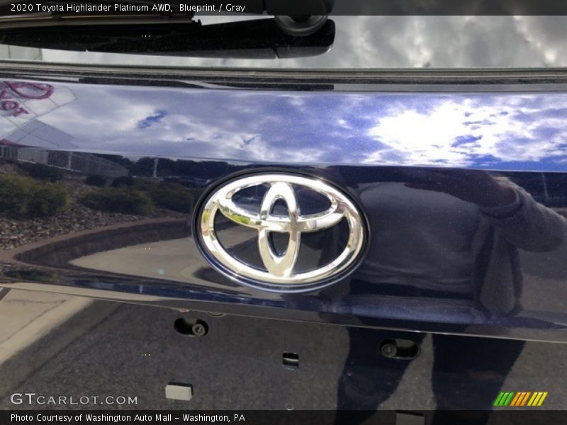 Blueprint / Gray 2020 Toyota Highlander Platinum AWD
