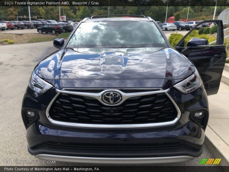 Blueprint / Gray 2020 Toyota Highlander Platinum AWD