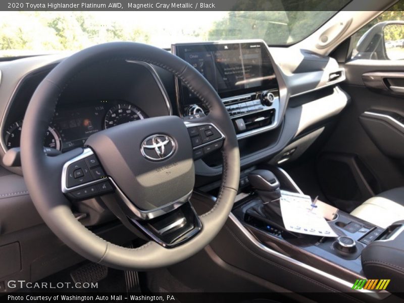 Magnetic Gray Metallic / Black 2020 Toyota Highlander Platinum AWD