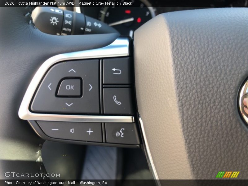 Magnetic Gray Metallic / Black 2020 Toyota Highlander Platinum AWD