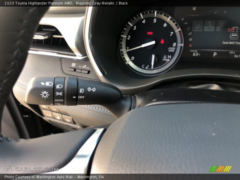 Magnetic Gray Metallic / Black 2020 Toyota Highlander Platinum AWD
