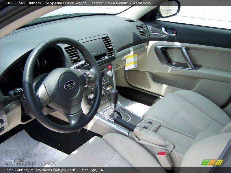 Seacrest Green Metallic / Warm Ivory 2009 Subaru Outback 2.5i Special Edition Wagon