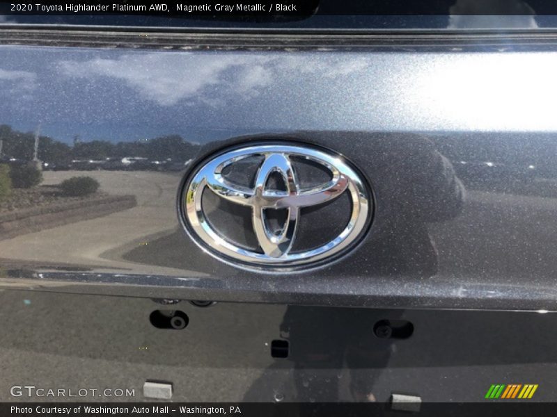 Magnetic Gray Metallic / Black 2020 Toyota Highlander Platinum AWD