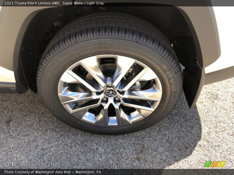 Super White / Light Gray 2021 Toyota RAV4 Limited AWD