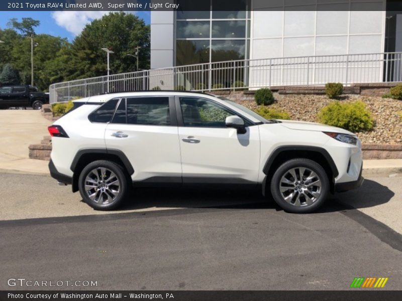 Super White / Light Gray 2021 Toyota RAV4 Limited AWD