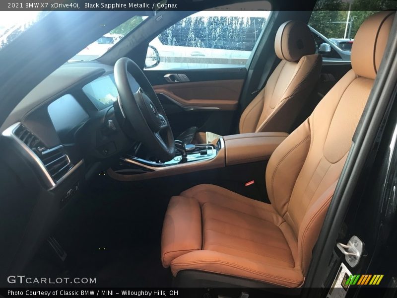 Black Sapphire Metallic / Cognac 2021 BMW X7 xDrive40i
