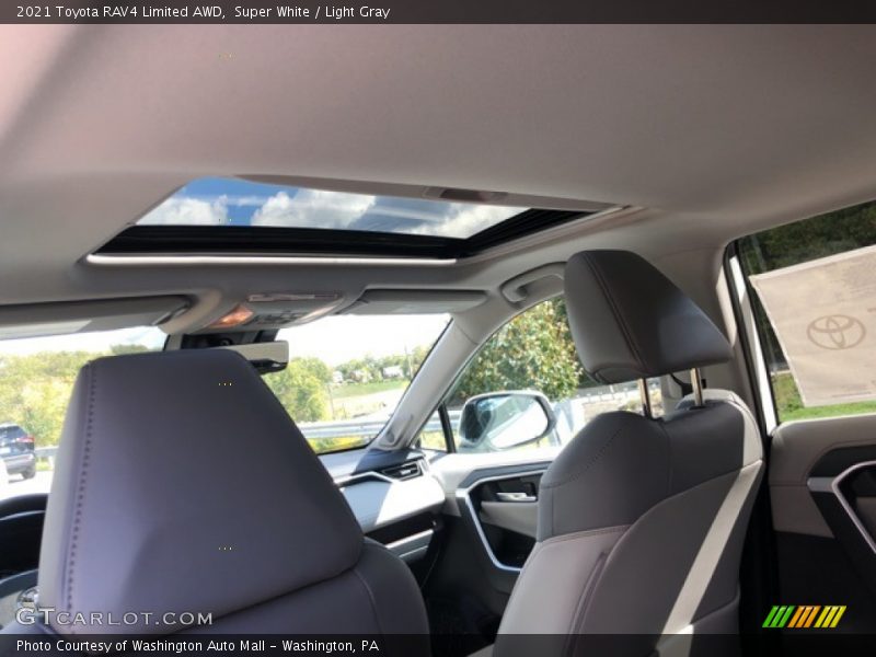Super White / Light Gray 2021 Toyota RAV4 Limited AWD