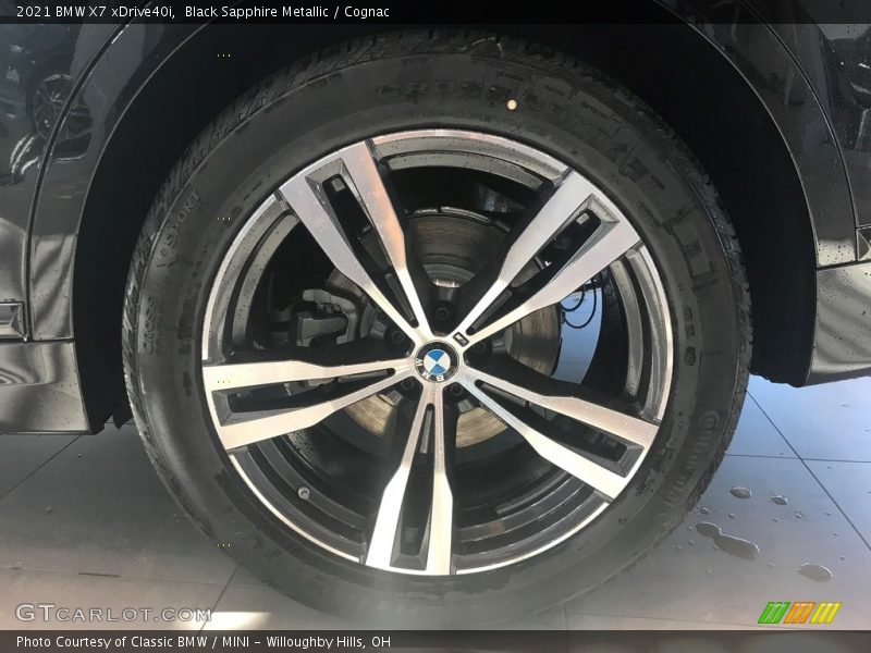 Black Sapphire Metallic / Cognac 2021 BMW X7 xDrive40i