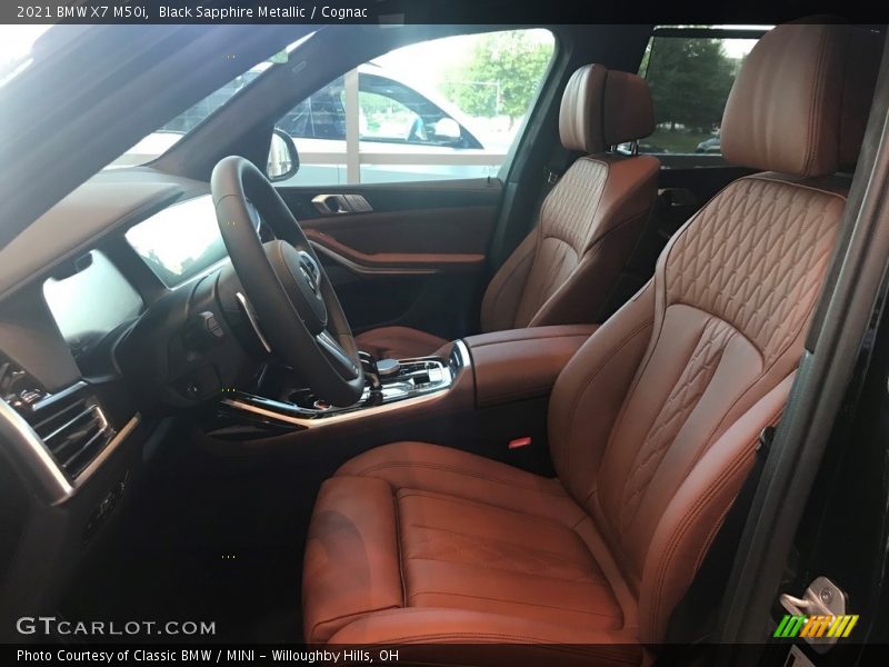 Black Sapphire Metallic / Cognac 2021 BMW X7 M50i