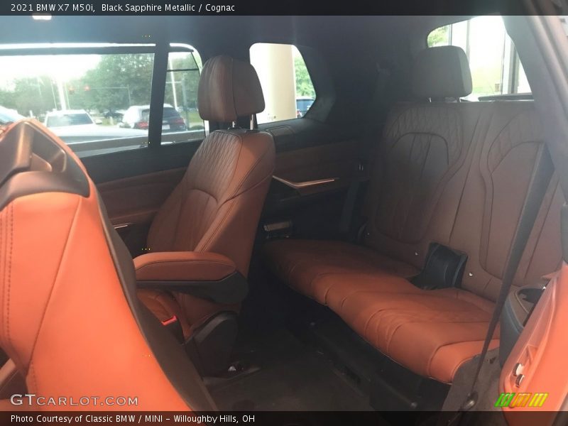 Black Sapphire Metallic / Cognac 2021 BMW X7 M50i