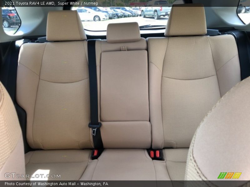 Super White / Nutmeg 2021 Toyota RAV4 LE AWD