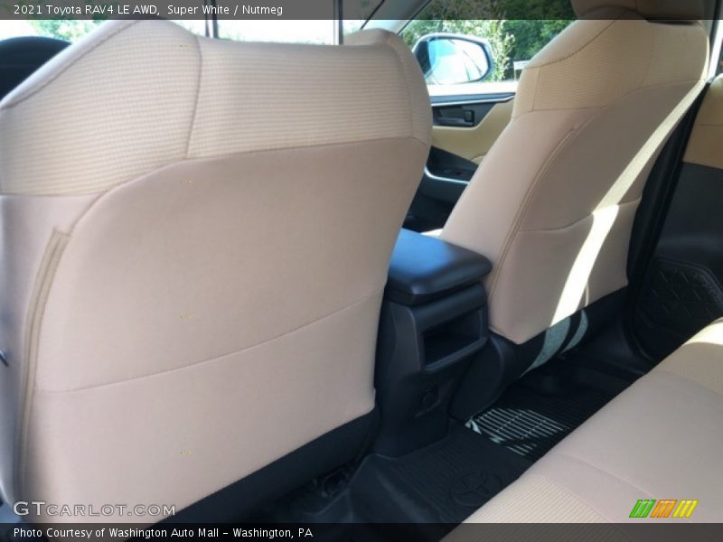 Super White / Nutmeg 2021 Toyota RAV4 LE AWD