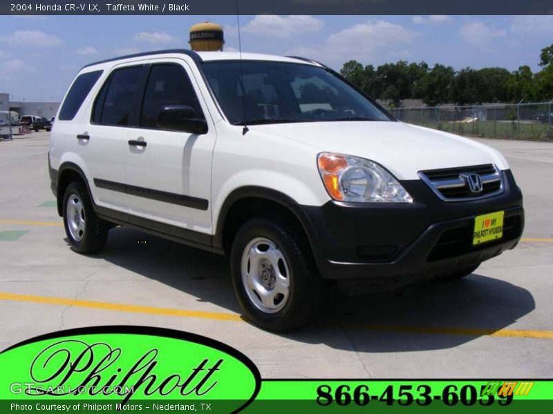 Taffeta White / Black 2004 Honda CR-V LX