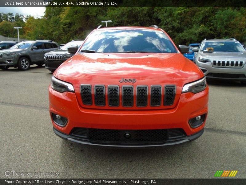 Spitfire Orange / Black 2021 Jeep Cherokee Latitude Lux 4x4