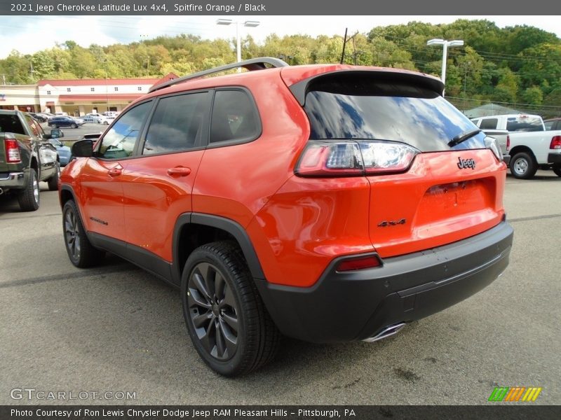 Spitfire Orange / Black 2021 Jeep Cherokee Latitude Lux 4x4
