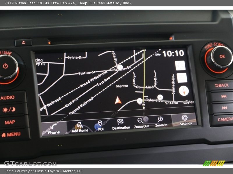 Navigation of 2019 Titan PRO 4X Crew Cab 4x4