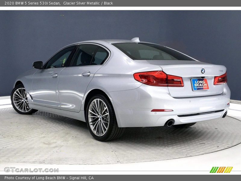 Glacier Silver Metallic / Black 2020 BMW 5 Series 530i Sedan