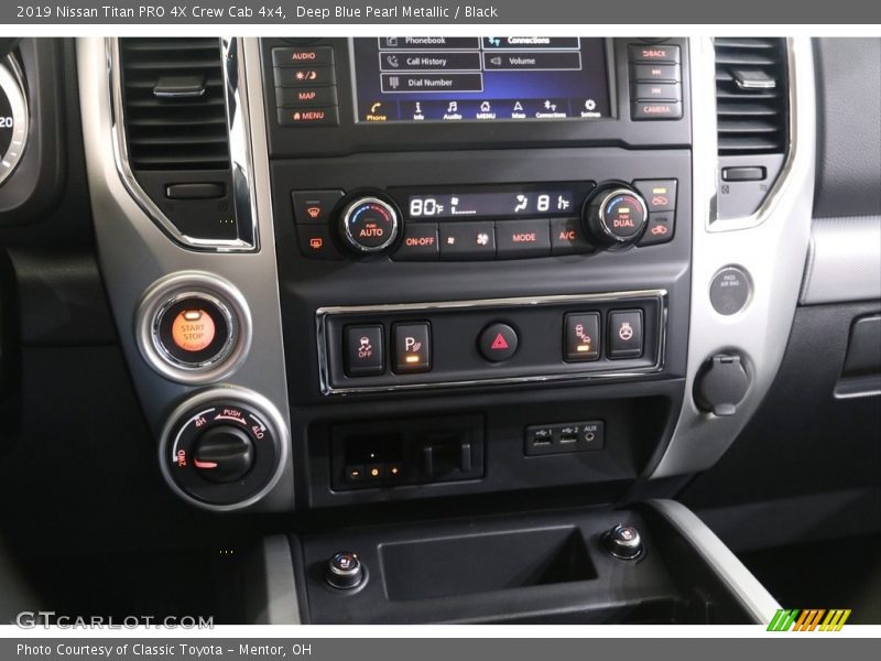 Controls of 2019 Titan PRO 4X Crew Cab 4x4