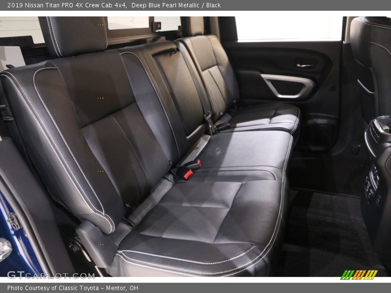 Rear Seat of 2019 Titan PRO 4X Crew Cab 4x4