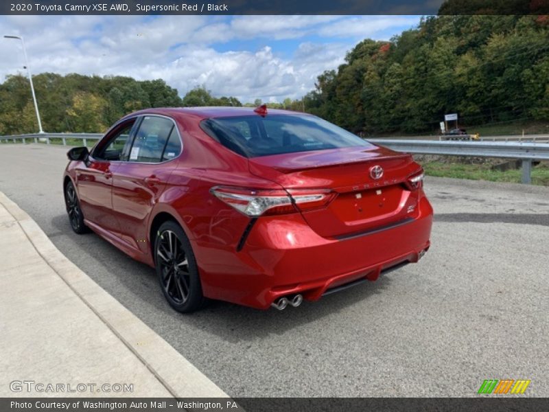 Supersonic Red / Black 2020 Toyota Camry XSE AWD
