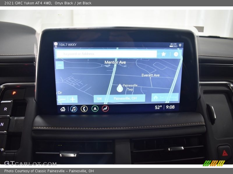 Navigation of 2021 Yukon AT4 4WD
