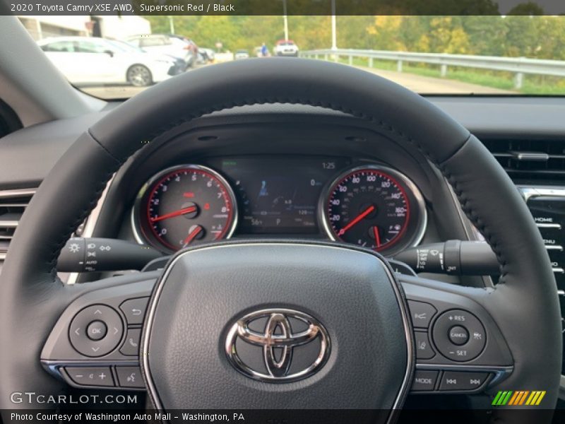 Supersonic Red / Black 2020 Toyota Camry XSE AWD