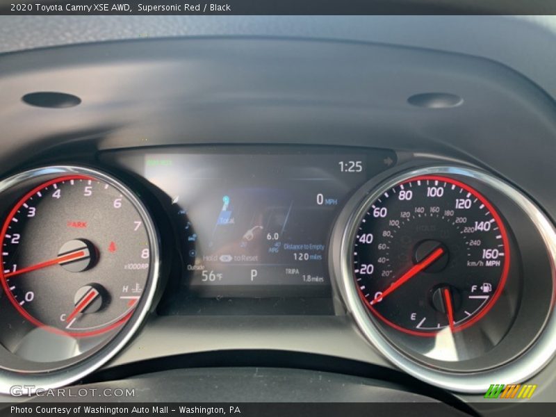 Supersonic Red / Black 2020 Toyota Camry XSE AWD