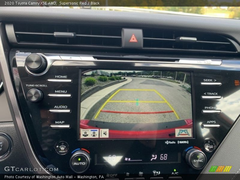 Supersonic Red / Black 2020 Toyota Camry XSE AWD