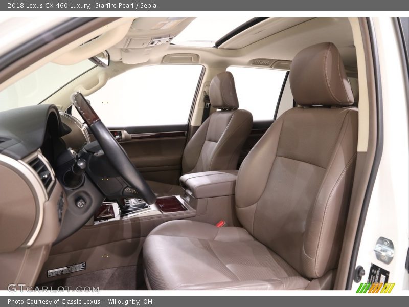 Front Seat of 2018 GX 460 Luxury