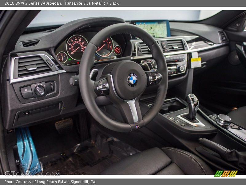 Tanzanite Blue Metallic / Black 2018 BMW 3 Series 340i Sedan