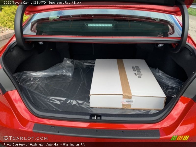 Supersonic Red / Black 2020 Toyota Camry XSE AWD