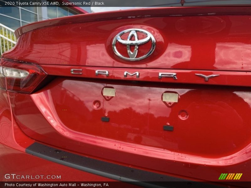 Supersonic Red / Black 2020 Toyota Camry XSE AWD