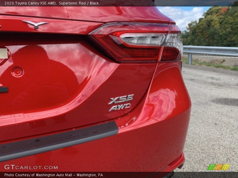 Supersonic Red / Black 2020 Toyota Camry XSE AWD