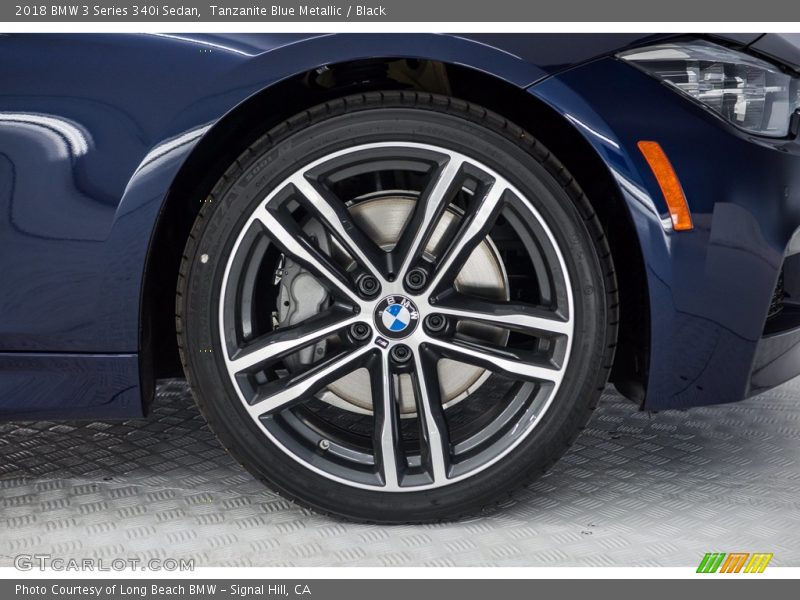 Tanzanite Blue Metallic / Black 2018 BMW 3 Series 340i Sedan
