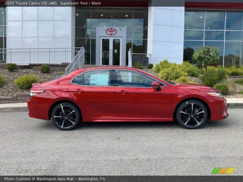Supersonic Red / Black 2020 Toyota Camry XSE AWD